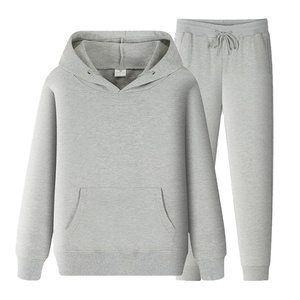 ชุดวอร์มผ้าฝ้ายแบบมีฮู้ดสำหรับผู้ชายชุดวิ่ง2ชิ้นสำหรับทั้งชายและหญิง - Product Image 5