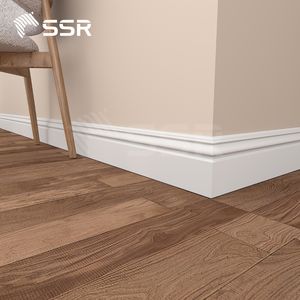Plinthe en bois apprêté SSR, moulure intérieure, prête à peindre, qualité export - Product Image 2
