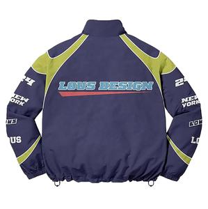 Conjunto de dos piezas con logotipo personalizado Unisex invierno de talla grande sólido cortavientos cremallera poliéster/tela de nailon Transferencia de Calor impreso deportes - Product Image 5