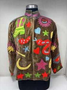Chaquetas Acolchadas de Piel de Oveja con Bordado Suzani a Mano, Diseño Floral Tradicional, Estilo Boho Folclórico, Moda de Invierno, Venta al Por Mayor - Product Image 3