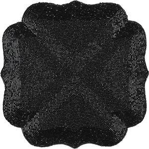 Handmade Modern Glass <b>Beads</b> and Satin <b>Placemat</b> for Dining Table Decoration Home Hotel Banquet Wedding Use - Product Image 4