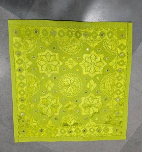 Custom Handmade Cotton Mirror Work <b>Cushion</b> <b>Cover</b> Embroidered Pillow <b>Cover</b> Manufacturer Private Label Wholesale And Export Orders - Product Image 2