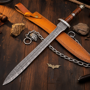 Épée professionnelle en acier Damas, forgée à la main, OEM ODM, couteau écologique de qualité supérieure, meilleure épée Damas artisanale - Product Image 6