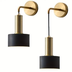 Décoration de Noël, applique murale en laiton élégante, lampe de chevet LED, lumière de nuit chaude pour chambre à coucher, salon - Product Image 4