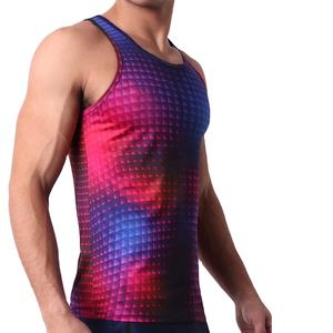 เสื้อกล้ามชายแขนกุดยืดได้สำหรับออกกำลังกายกลางแจ้งหรือยิม - Product Image 3