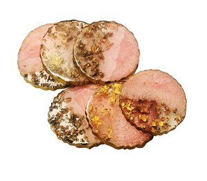 Decorative Classic Resin Tea <b>Coasters</b> for Dining and Coffee <b>Tables</b> Heat Resistant Food Grade Eco-Friendly Handmade - Product Image 6