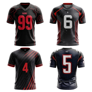 Maillots de rugby personnalisés pour hommes et jeunes, avec impression, nom, numéro et logo brodés, maillots de football - Product Image 1