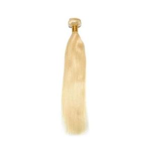 Extensiones de Cabello Humano con Cordón, Cola de Caballo, Cabello Virgen, Puntas Completas, Color Rubio Claro - Product Image 3