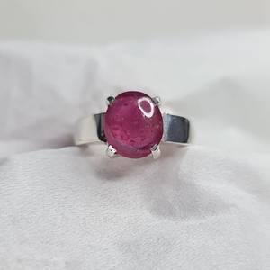 Natural <b>Ruby</b> Silver Handmade Ring 925 Sterling Silver Gemstone Jewelry Elegant Luxury Gift For Women And Men - Product Image 6
