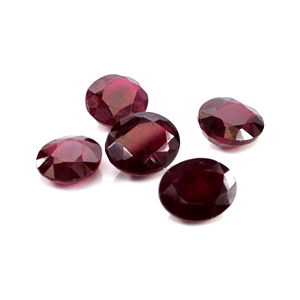 Rubis naturels de Bangkok, ovales calibrés 7x9mm, pierres précieuses naturelles en vrac pour la création de bijoux, prêtes à l'emploi - Product Image 1