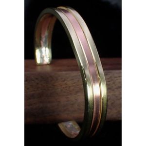 Luxury Copper <b>Bracelet</b> with <b>Crystals</b> Statement Fashion Accessory - Product Image 1