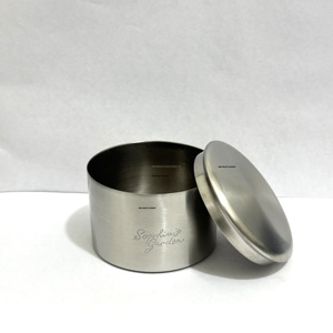 Wholesale Custom Stainless Steel Christmas Candle <b>Jars</b> Lid 4.5 oz Brushed Finish Handmade Durable Home Decor Luxury <b>Empty</b> Candle - Product Image 3
