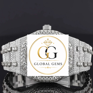 Reloj de Lujo para Hombre de la Mejor Calidad, 41 mm, Esqueleto de Acero, Esfera Blanca, con Diamantes, para Uso en la Oficina, Disponible para Exportación desde India - Product Image 6
