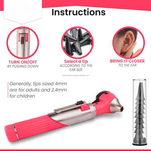 Mini Electric Digital Otoscope Ear Inspection Camera HD Lens LED <b>Light</b> Stainless Steel for Professional Medical ENT Clinical Use - Product Image 3