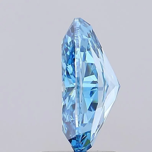 Diamant de laboratoire bleu vif taille ovale, couleur fantaisie, pierre lâche pour bague de fiançailles ou bijoux fins - Product Image 4