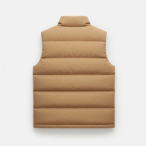 Custom <b>Lightweight</b> Breathable Casual Spring Puffer Vest Warm Bubble Packable Sleeveless <b>Jacket</b> Plus Size Men's Polyester Suits - Product Image 2