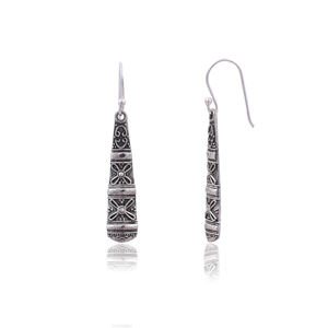 Boucles d'oreilles clous en argent sterling 925 plaqué rhodium, minimalistes, unisexes, cadeau, Silver Mountain - Product Image 3