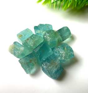 Cristales de Aguamarina Natural en Bruto, Piedra Preciosa Azul Brasileña de Calidad Facetada, Piedra Curativa para la Fabricación de Joyas, Suministro al por Mayor - Product Image 1