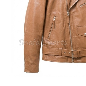 Nouvelle veste en cuir respirante et confortable, couleur unie, personnalisable, qualité supérieure pour homme, style avec vestes en cuir - Product Image 4