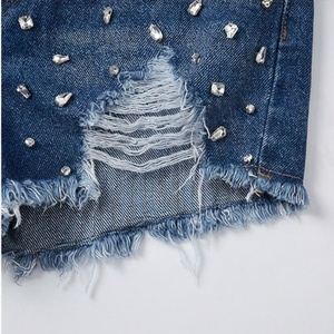Shorts de Mezclilla Rectos de Cintura Alta para Mujer, Verano, Casuales, Elegantes, Cómodos, Color Personalizado, Jeans al por Mayor, Ropa de Moda - Product Image 6