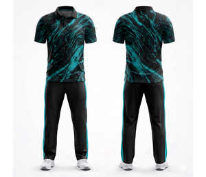 OEM <b>Cricket</b> Uniform Manufacturer Full Sublimation | Men Women Youth <b>Cricket</b> Wears Polo Shirt and Trouser Full Team Outfit - Product Image 2