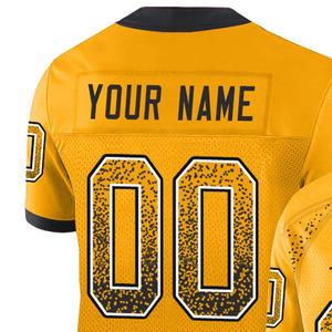 Maillot de football américain personnalisé par sublimation 100 % polyester, uniforme d'équipe décontracté personnalisé, vêtements de joueur imprimés OEM - Product Image 3