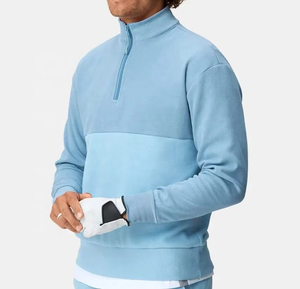 Sweat-shirt demi-zippé pour homme en coton et polyester mélangé, de bonne qualité, personnalisé, à manches longues - Product Image 2
