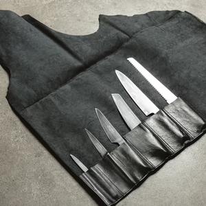 Sac à couteaux en cuir de luxe résistant aux odeurs, robuste et enroulable, porte-outils de cuisine professionnel pour chefs LSKR-0015 - Product Image 5