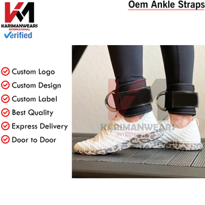 Custom Logo Ankle Straps Extra Thick Neoprene Padding for <b>Cable</b> Kickbacks Wholesale Glute Training <b>Gear</b> for Gym and Fitness - Product Image 4