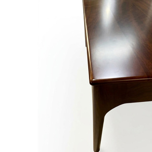 Table à manger en bois brun rectangulaire, mobilier moderne pour appartement, salon - Product Image 2