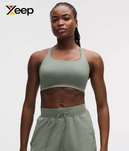 เสื้อชั้นในกีฬาโยคะคุณภาพสูงสำหรับผู้หญิง XEEP รุ่น XC-SB-163 แบบเรียบง่าย ระบายอากาศได้ดี สายปรับได้ แผ่นรองถอดออกได้ รองรับได้ดี - Product Image 1