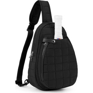 Professional Tennis Sling Bag Quilted <b>Racket</b> Crossbody Backpack with Adjustable Strap for Women and Men - Product Image 1