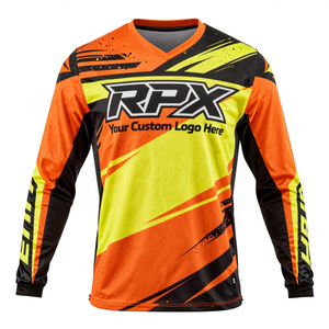 Custom Made Plus Size Breathable Windproof Flame Retardant Waterproof Motocross Racing Jerseys Sportswear Motocross Jersey - Product Image 2