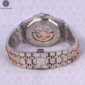 Montre de luxe Charm_Jewells en acier inoxydable, boîtier de 40 mm, verre saphir, mouvement mécanique analogique, résistance à l'eau 10 bars, automatique - Product Image 4