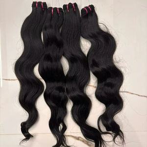 Extensions de cheveux indiens bruts non traités – Cheveux naturels noirs de temple - Product Image 1
