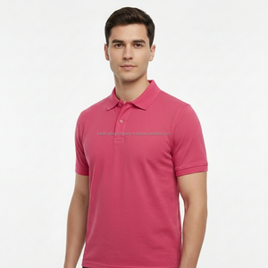 Modern 2 <b>Button</b> 100% Cotton Pique Polo Shirt Custom Embroidery Logo Men Plain Blank Polo Tee Premium High Quality Slim Fit Polo - Product Image 1