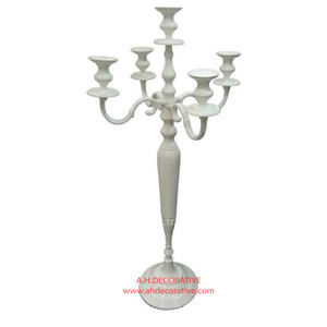 Candélabres de luxe à 5 bras plaqués cuivre pour centres de table de mariage Design unique Décoration de sol pour la maison Candélabres faits à la main - Product Image 2