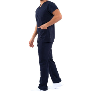 <b>Scrubs</b> Suits for Men Nurse Uniform Men Medical Set Ultra Soft Stretch Uniforms Hospital Workwear Clinic <b>Work</b> Tops Pants - Product Image 3