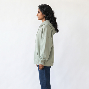 Sudadera Holgada para Mujer, 100% Algodón, con Capucha y Cordón Ajustable, Bolsillos Delanteros, Manga Larga, Cálida para Invierno, Estilo Urbano - Product Image 3