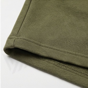 Shorts d'été légers en molleton 100 % coton pur pour hommes, OEM ODM, prix abordable, respirants, avec longs cordonnets de serrage - Product Image 6