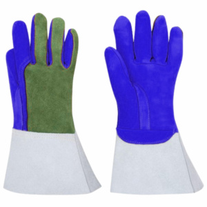 Guantes de Soldadura TIG de Piel de Cabra Reforzada y Piel de Vacuno de Primera Calidad, Resistentes al Fuego, Protección para las Manos, Guantes de Cuero para Bomberos - Product Image 4