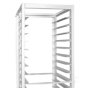 Carrito de Panadería Comercial en Oferta, Aleación de Aluminio Anodizado, 20 Niveles, Plateado, para Hornear Pan, Tipo Abierto, 60x40cm - Product Image 1