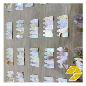 Premium White Mother of Pearl Shell Tiles for Jewelry Inlay Mosaic Art DIY Crafts Natural Polished Shell Wholesale Vietnam - Product Image 1