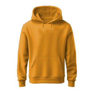 เสื้อฮู้ดโอเวอร์ไซส์ผู้ชาย สีพื้น ผ้าฝ้ายเฟรนช์เทอร์รี่ ดีไซน์กระเป๋าซิป สวมใส่สบายๆ สำหรับฤดูใบไม้ร่วง - Product Image 6