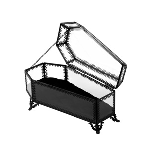 Modern Black Metal Frame <b>Glass</b> <b>Jewelry</b> <b>Box</b> Organizer Case Customizable Elegant Home Decorative <b>Glass</b> Storage <b>Box</b> - Product Image 6