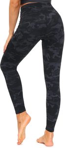 High Waist Full Length <b>Camo</b> Print <b>Leggings</b> For <b>Women</b> Sporty Stretch Knitted Workout Pants All Seasons - Product Image 2