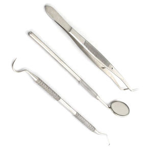 Dental Examination Set 3 Piece Kit Dental Mirror Probe Tweezers Blue Surgical <b>Instruments</b> CE ISO Certified By Grip Surgical - Product Image 5
