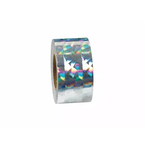 Decorative Silver Holographic Tape Bulk Wholesale Self Adhesive Iridescent Rainbow Tape for Party Decor Craft Scrapbooking Use - Product Image 1