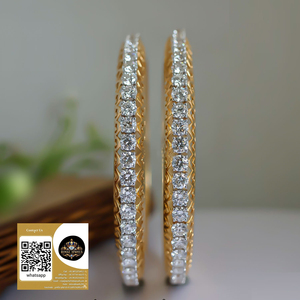 Fashion Indian <b>Bangles</b> Sliver Gold Plated White CZ Wedding <b>Bangles</b> for Women Silver Indian <b>Bangles</b> Wedding - Product Image 4