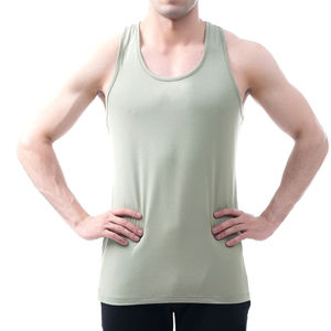 New Fashion Men Tank Top Best Design Sleeveless 100% Cotton Quick Dry Breathable Sports Pakistan Latest Unique Tank Top - Product Image 4